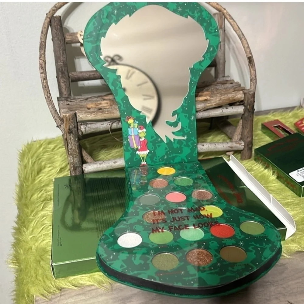 NEW Revolution X Grinch Red Holiday Shadow Palette